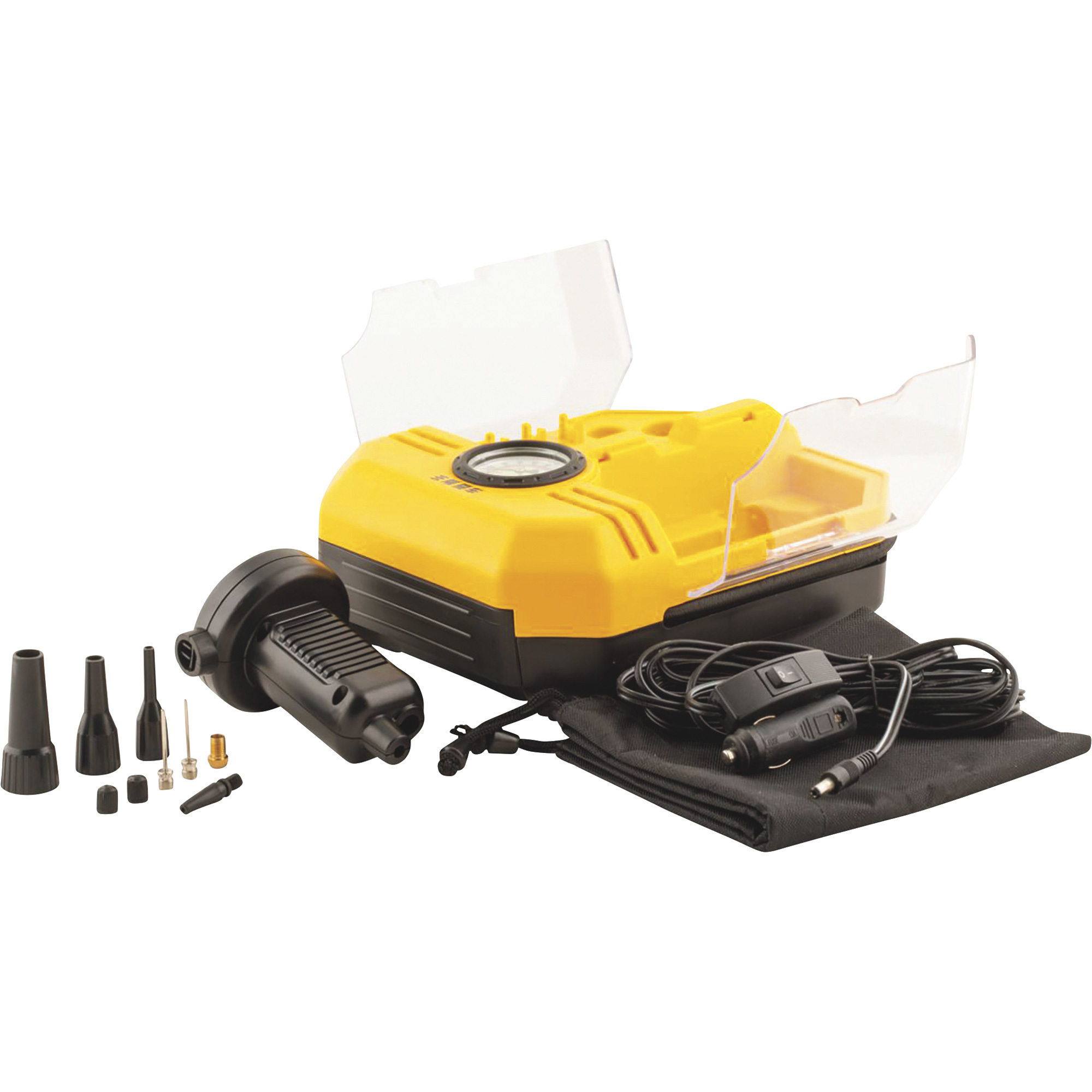 Pro-Lift 12 Volt 5-in-1 Air Compressor, 130 PSI, Model# W-1806